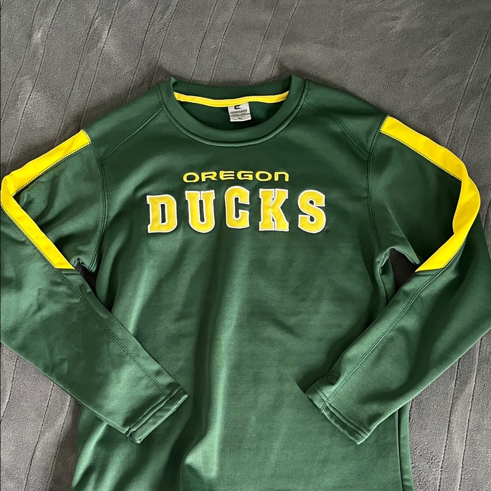 Oregon Ducks Green and Yellow Sweatshirt